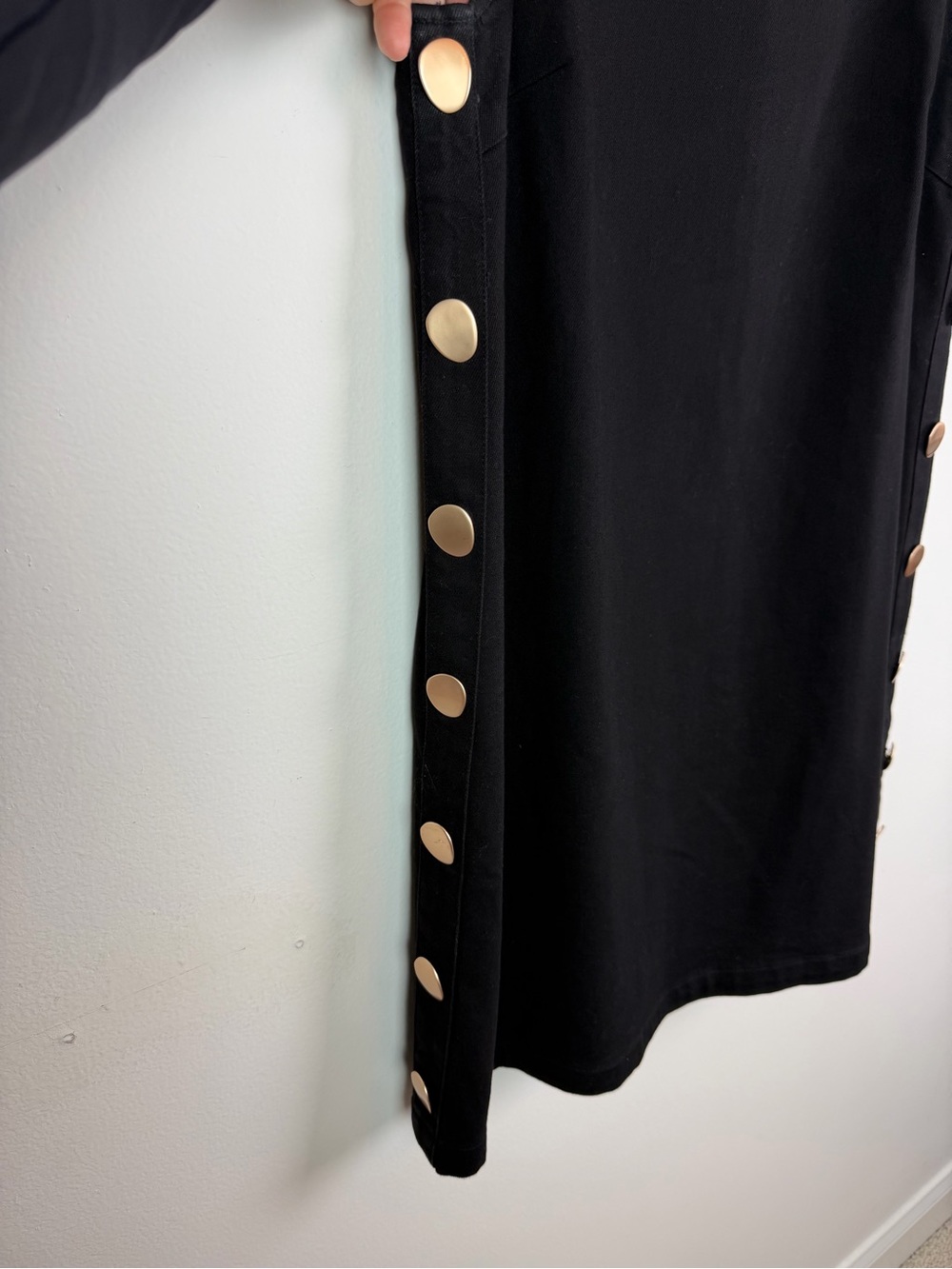 Tuckernuck Hyacinth House Black Twill Button Bitsy Dress - Picture 11 of 16